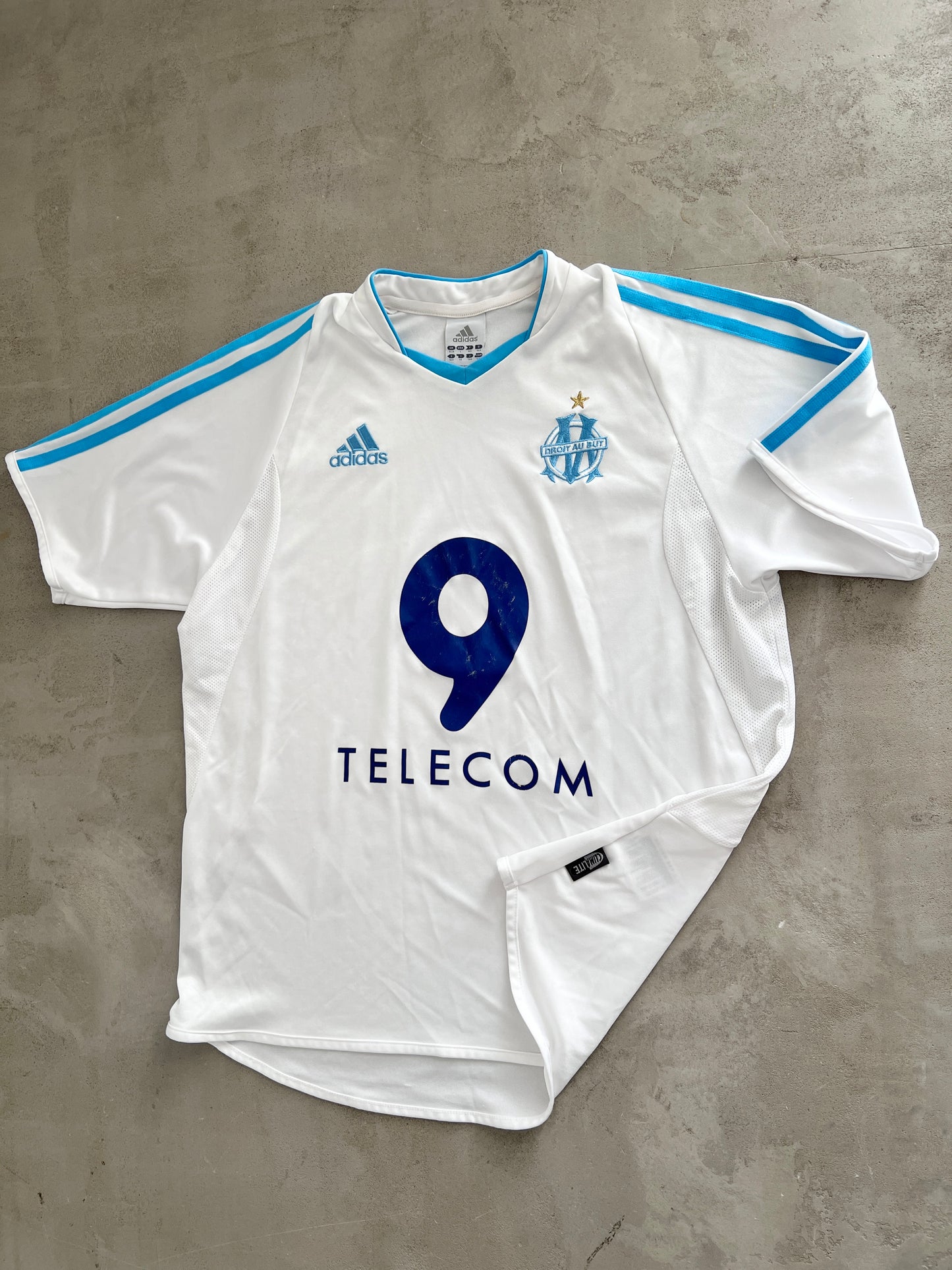 WHITE/BABY BLUE MARSEILLE JERSEY - 2000S - M/S