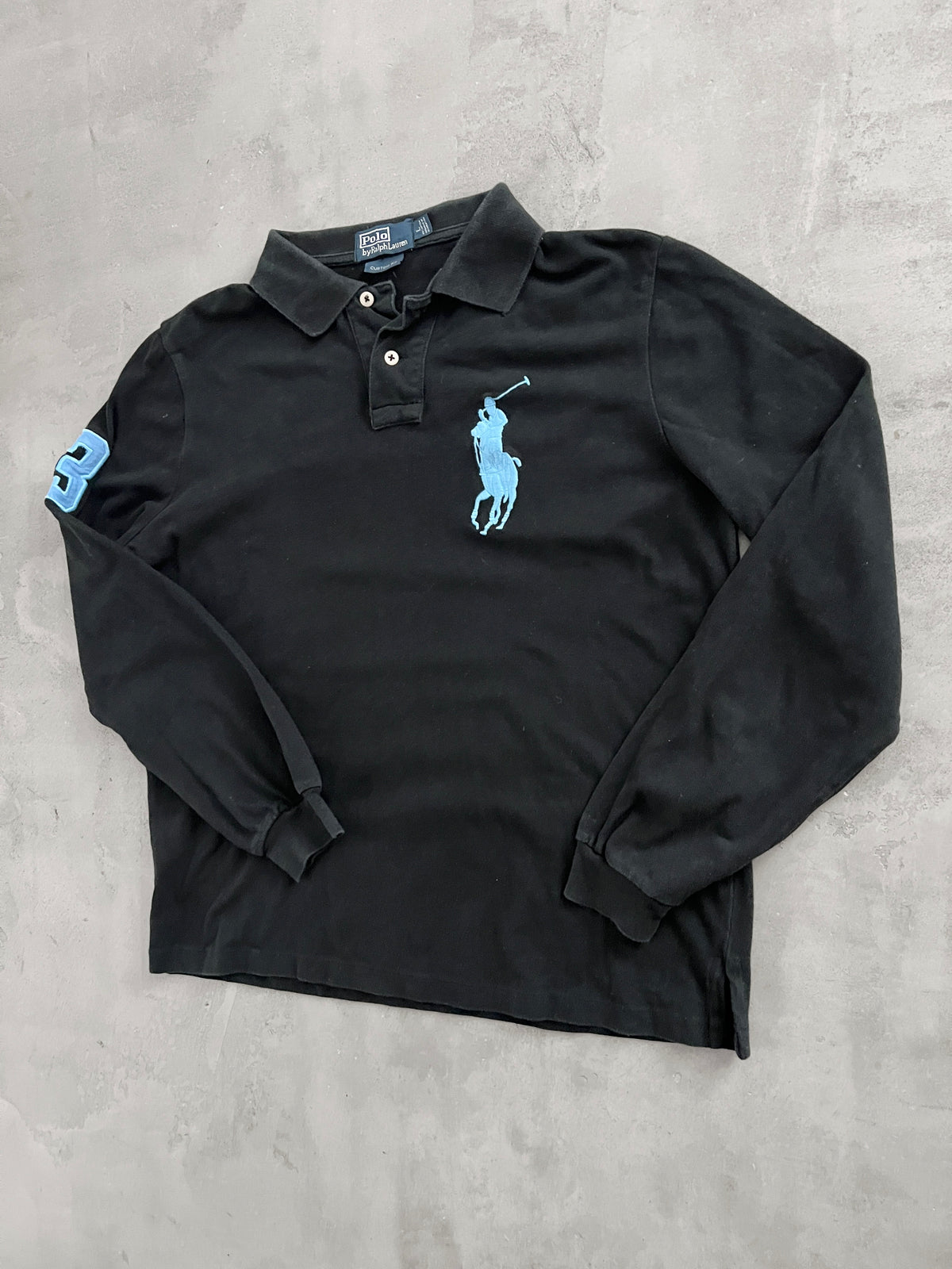 BLACK RALPH LAUREN LONGSLEEVE - 2000S - S