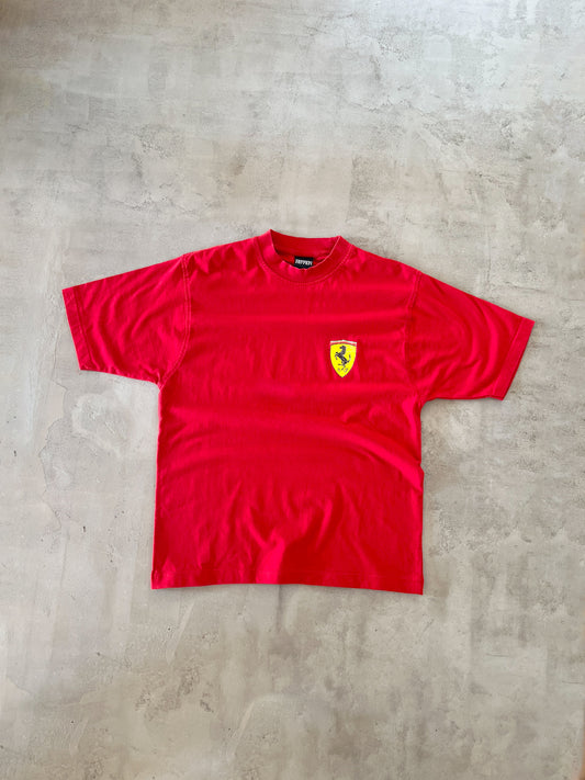 RED FERRARI TEE - 1990S - M/S