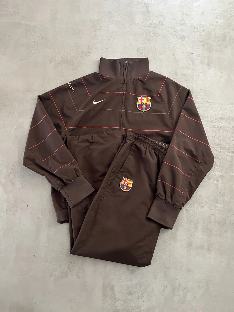 MOCHA FC BARCELONA NIKE TRACKSUIT - 2000S - S