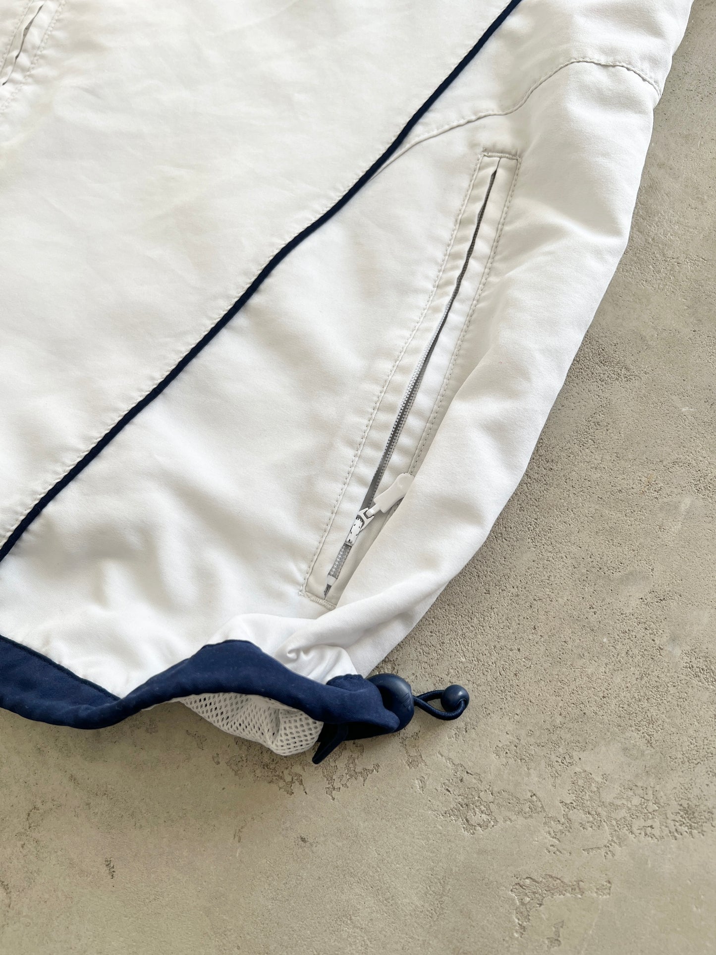 WHITE/BABY BLUE REAL MADRID TRACK JACKET - 2000S - L