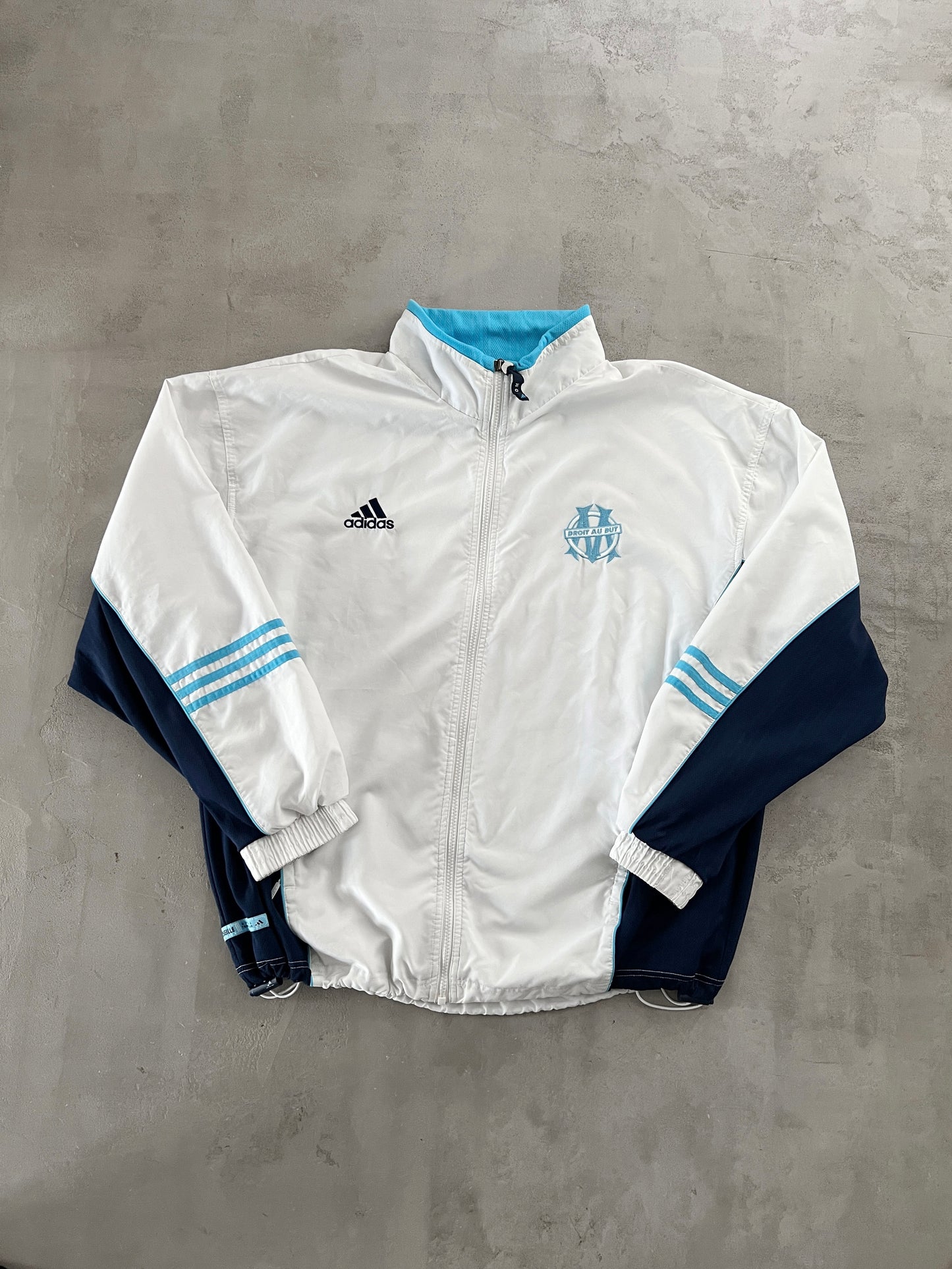 WHITE/BABY BLUE MARSEILLE JACKET - 2000S - L
