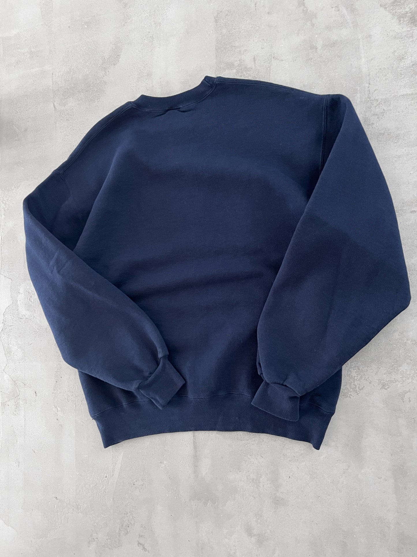 NAVY RUSSELL SWEATER - 1990S - L