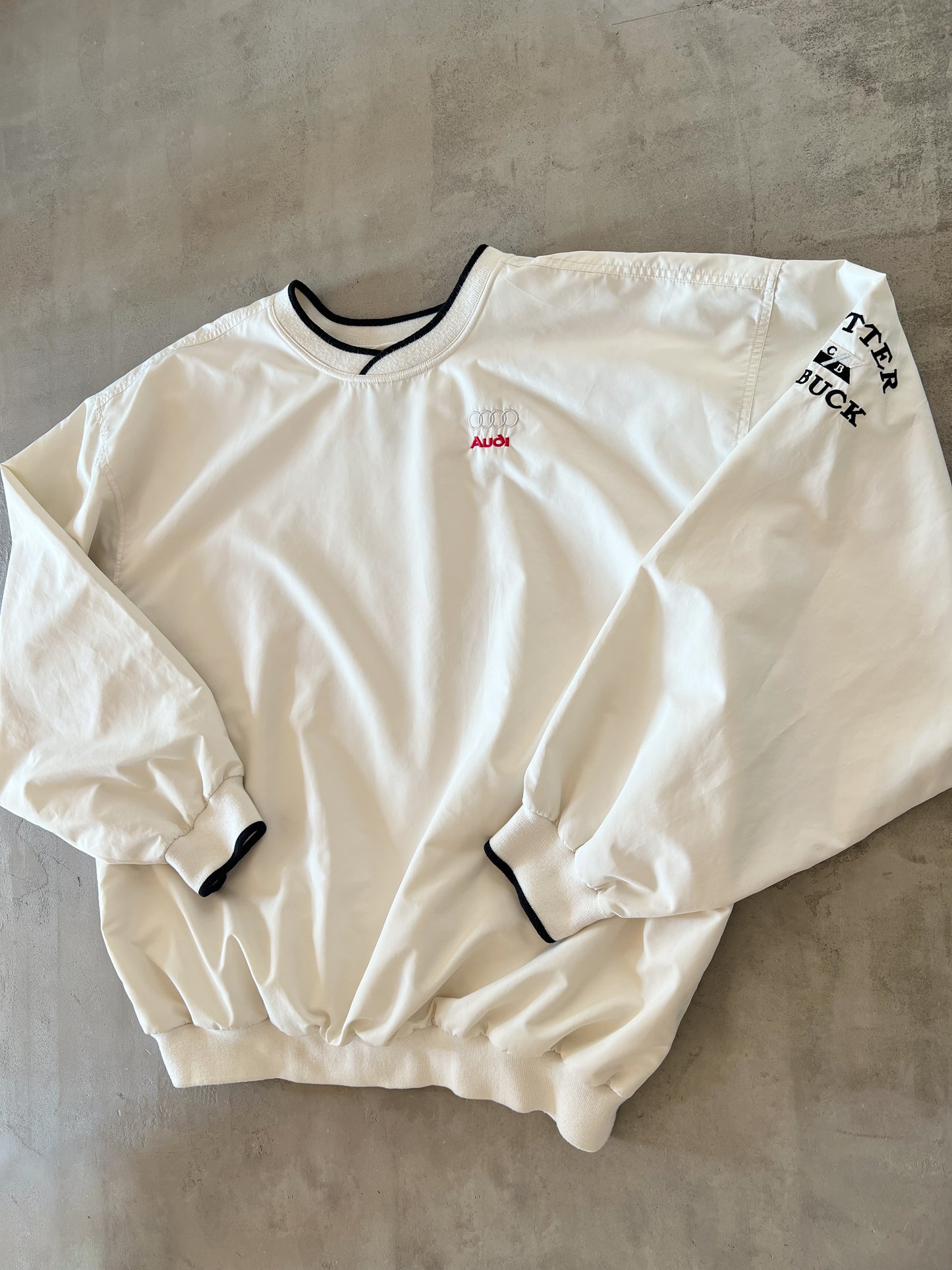 CREME AUDI SWEATER - 1990S - XXL/XL