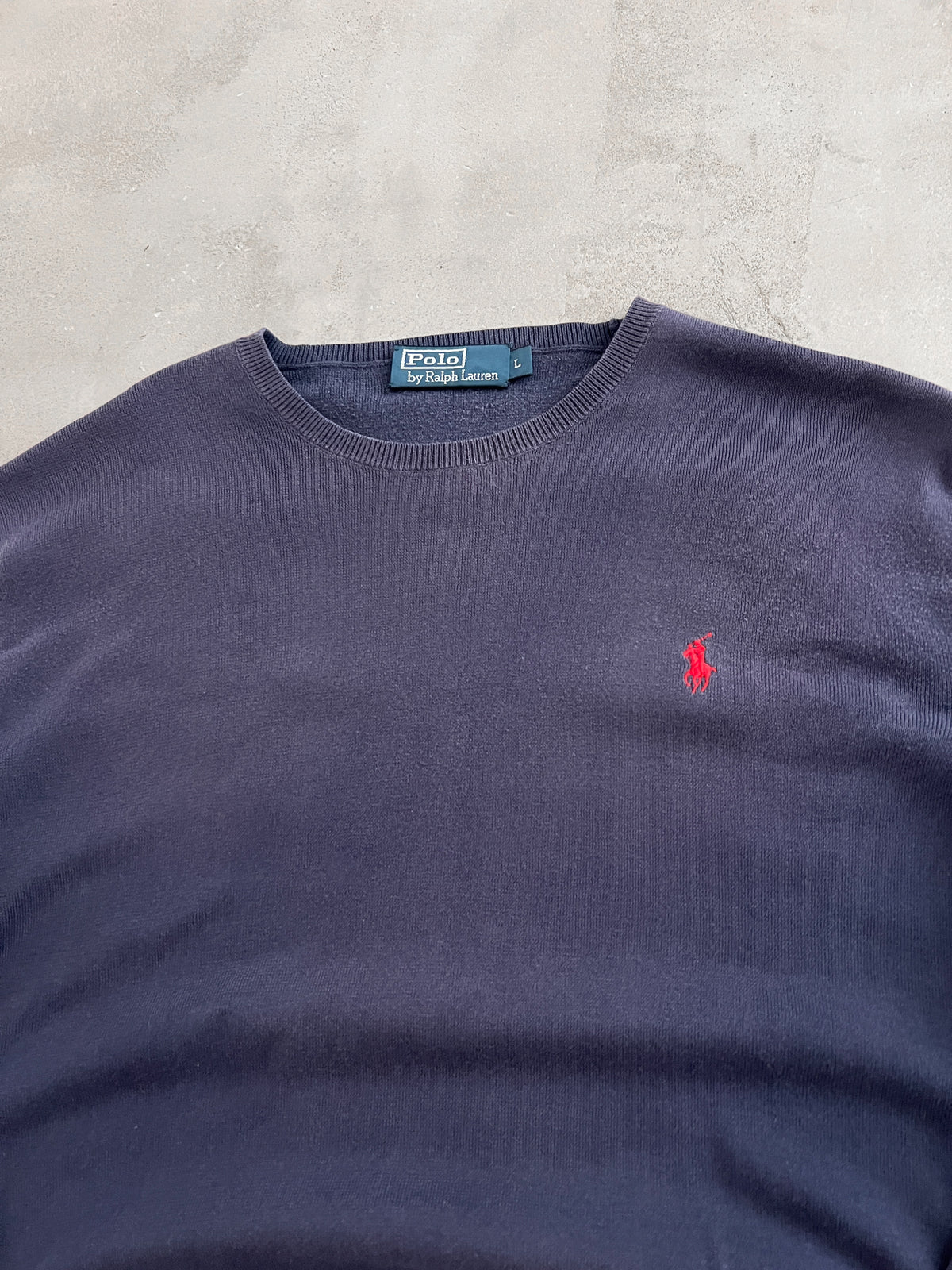 FADED NAVY RALPH LAUREN KNIT - 2000S - M