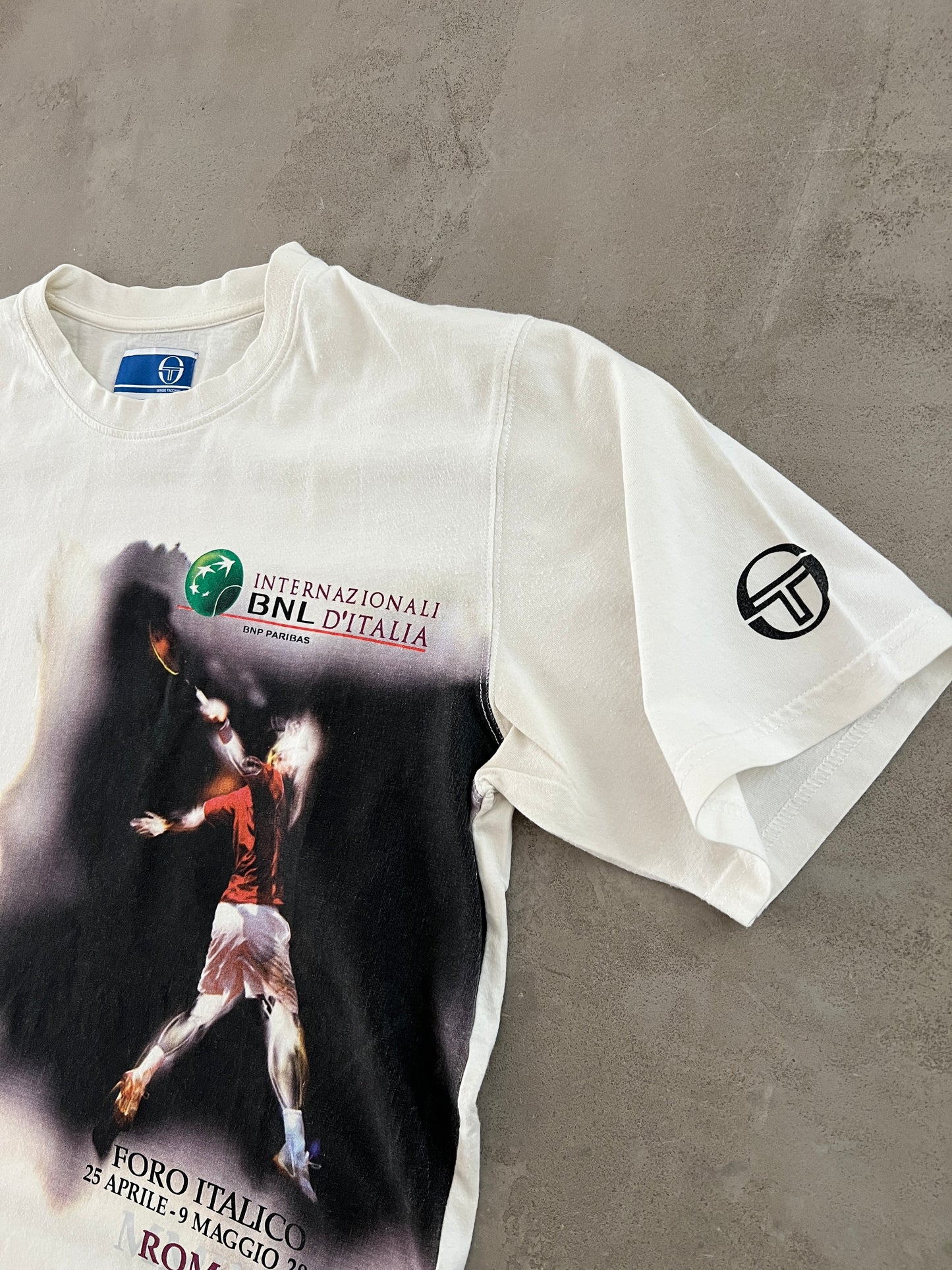 WHITE ITALY TENNIS TEE - 2009 - M