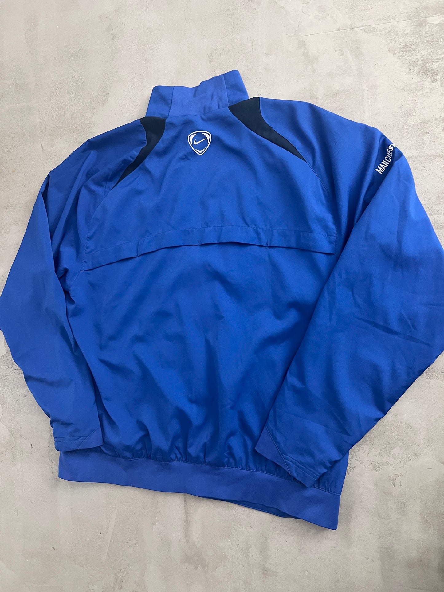 BLUE MANCHESTER UNITED NIKE JACKET - 2000S - L
