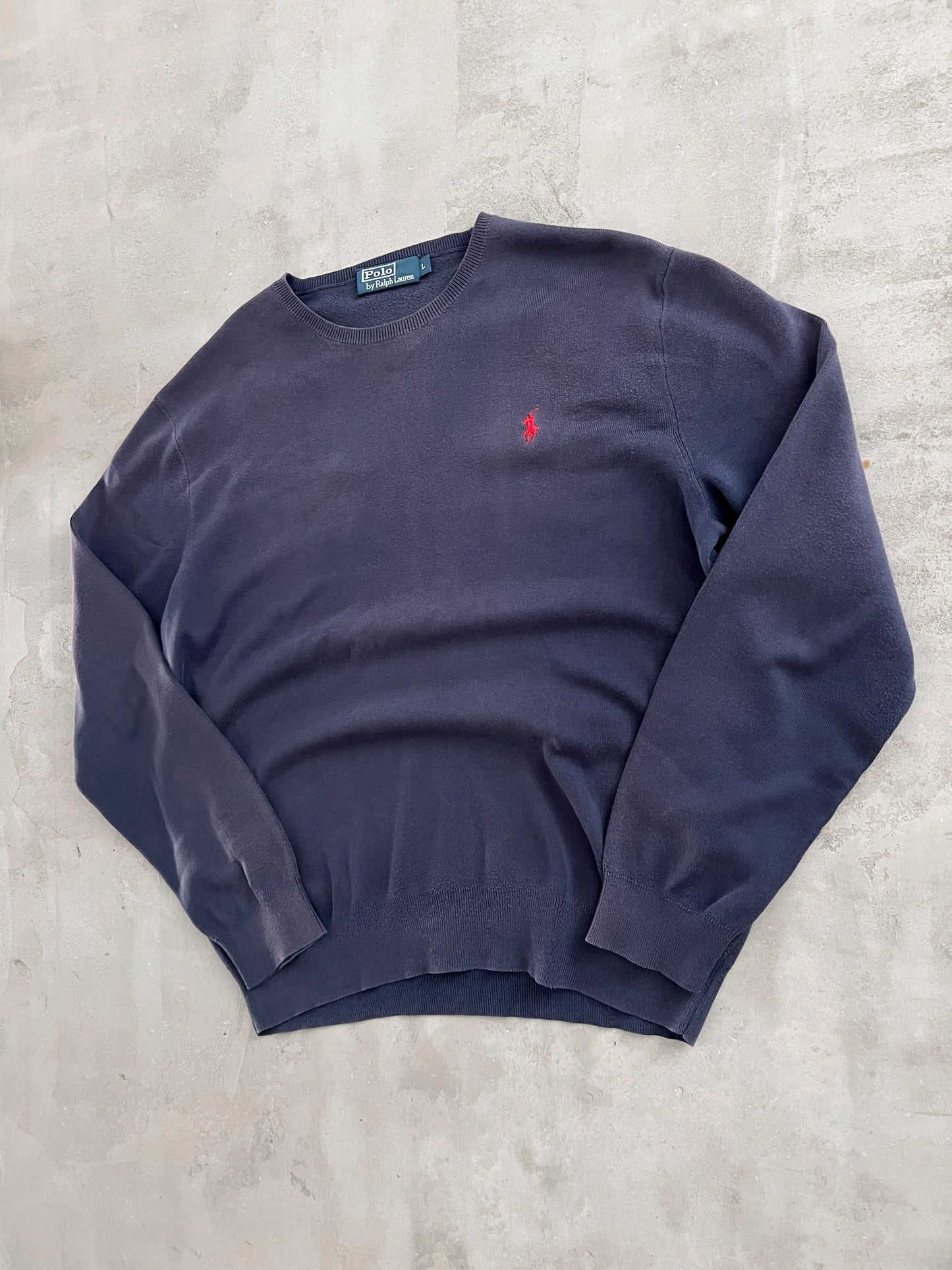 FADED NAVY RALPH LAUREN KNIT - 2000S - M