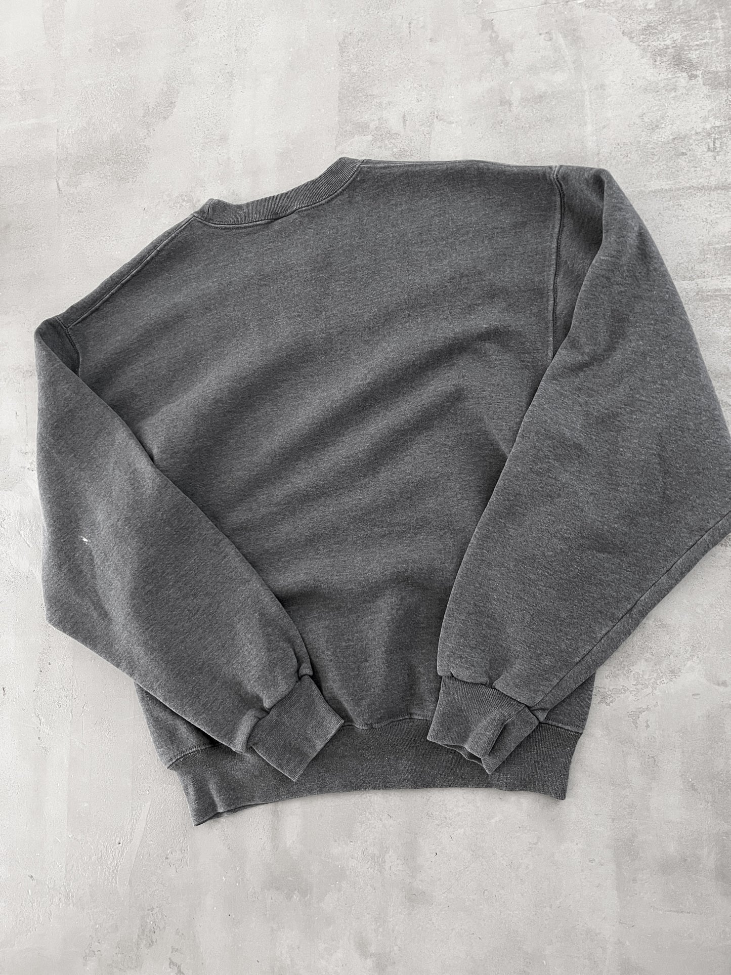 GREY RUSSELL SWEATER - 1990S - L/M