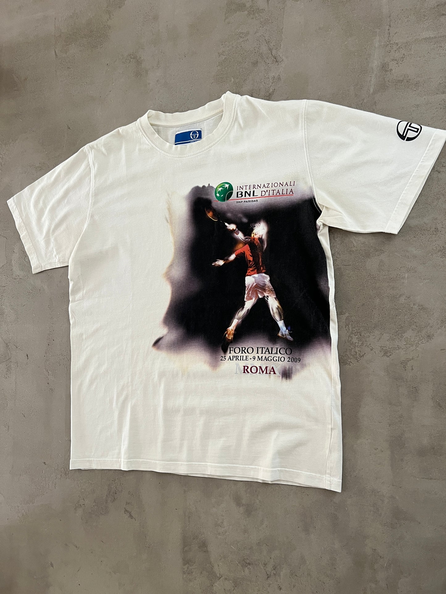 WHITE ITALY TENNIS TEE - 2009 - M