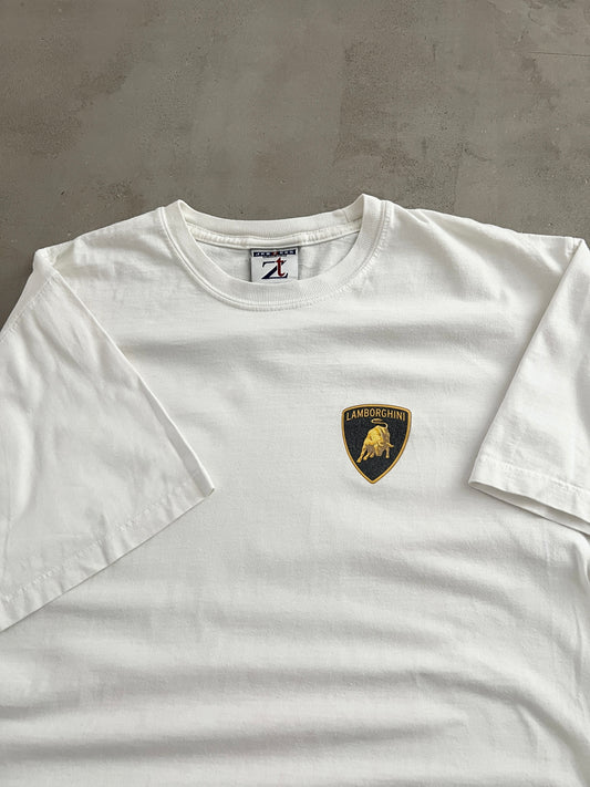 WHITE LAMBORGHINI DIABLO TEE - 2000S - M/L