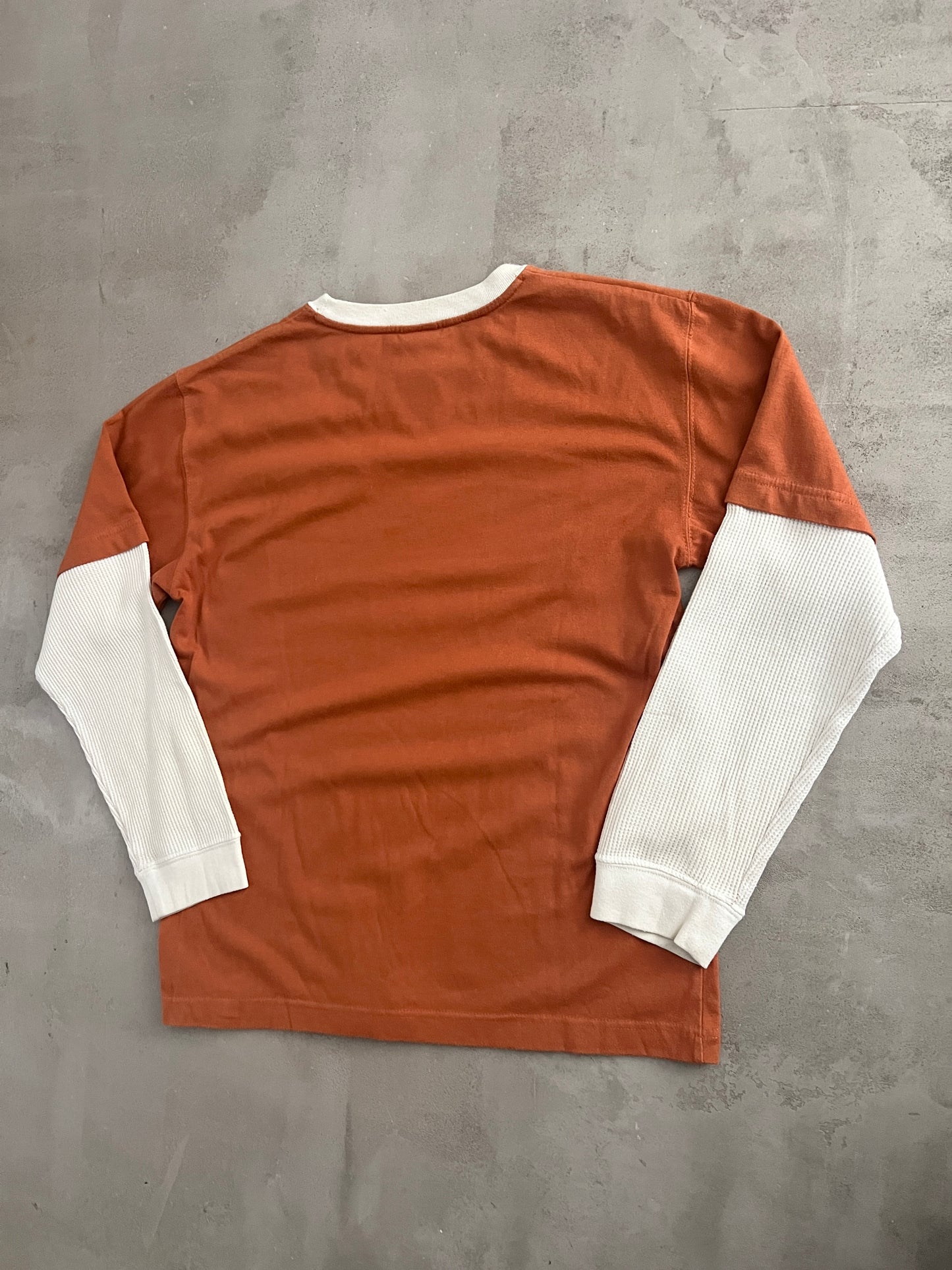 ORANGE/CREME TEXAS NIKE LONGSLEEVE - 2000S - XS