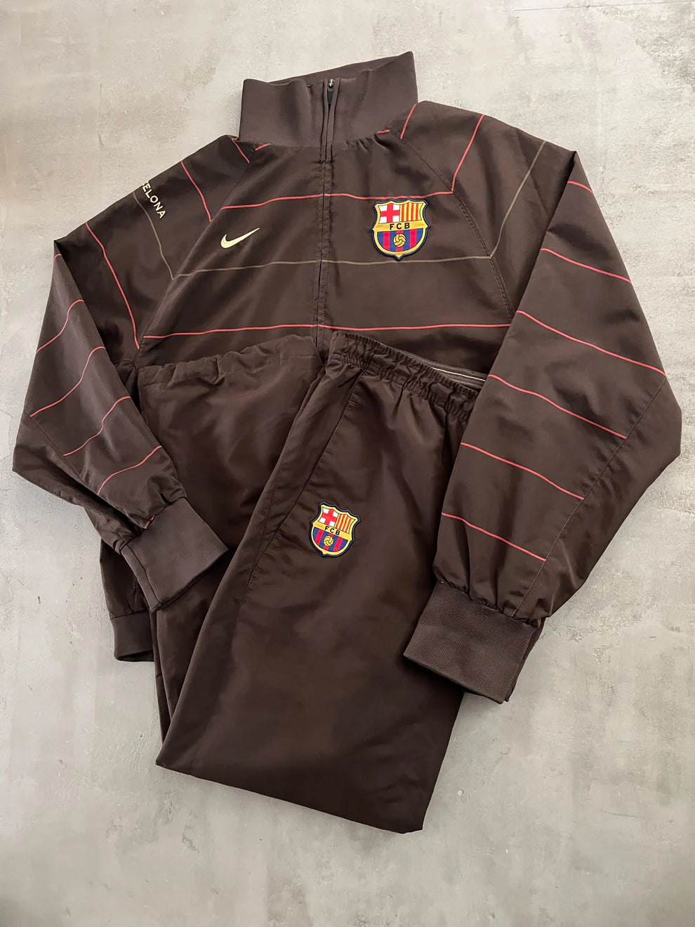 MOCHA FC BARCELONA NIKE TRACKSUIT - 2000S - S