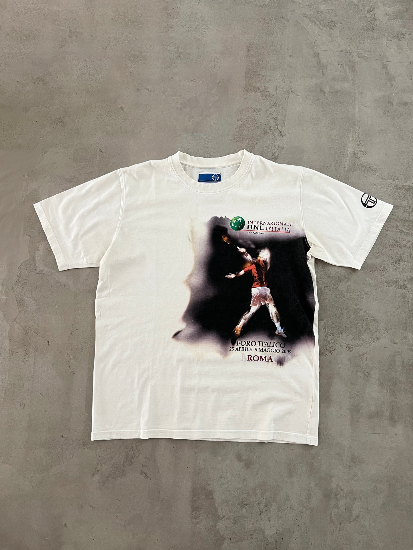 WHITE ITALY TENNIS TEE - 2009 - M