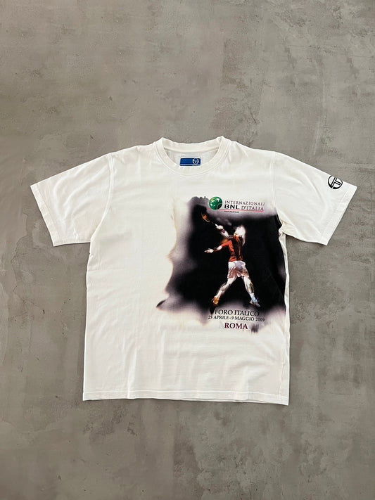 WHITE ITALY TENNIS TEE - 2009 - M