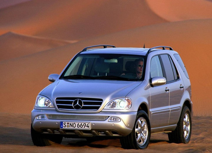 GREY MERCEDES BENZ M-CLASS SWEATER - 1990S - M