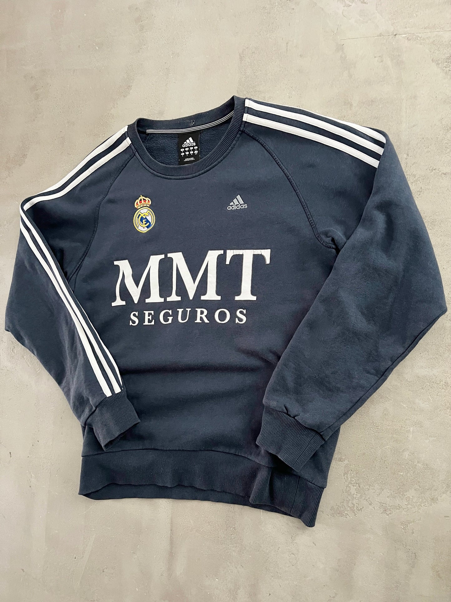 NAVY REAL MADRID SWEATER - 2000S - S