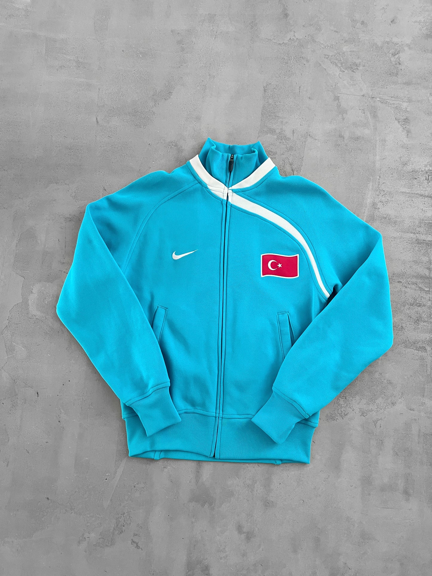 BABY BLUE TURKEY NIKE JACKET - 2000S - S