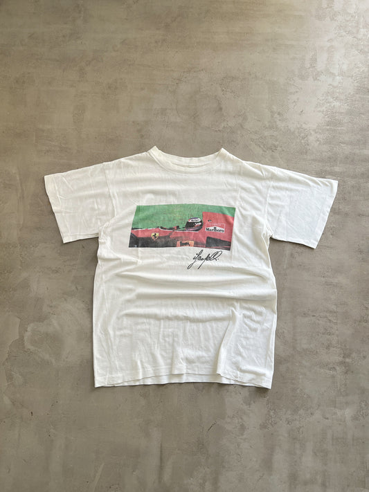 WHITE MARLBORO X FERRARI RACING TEE - 1992 - M