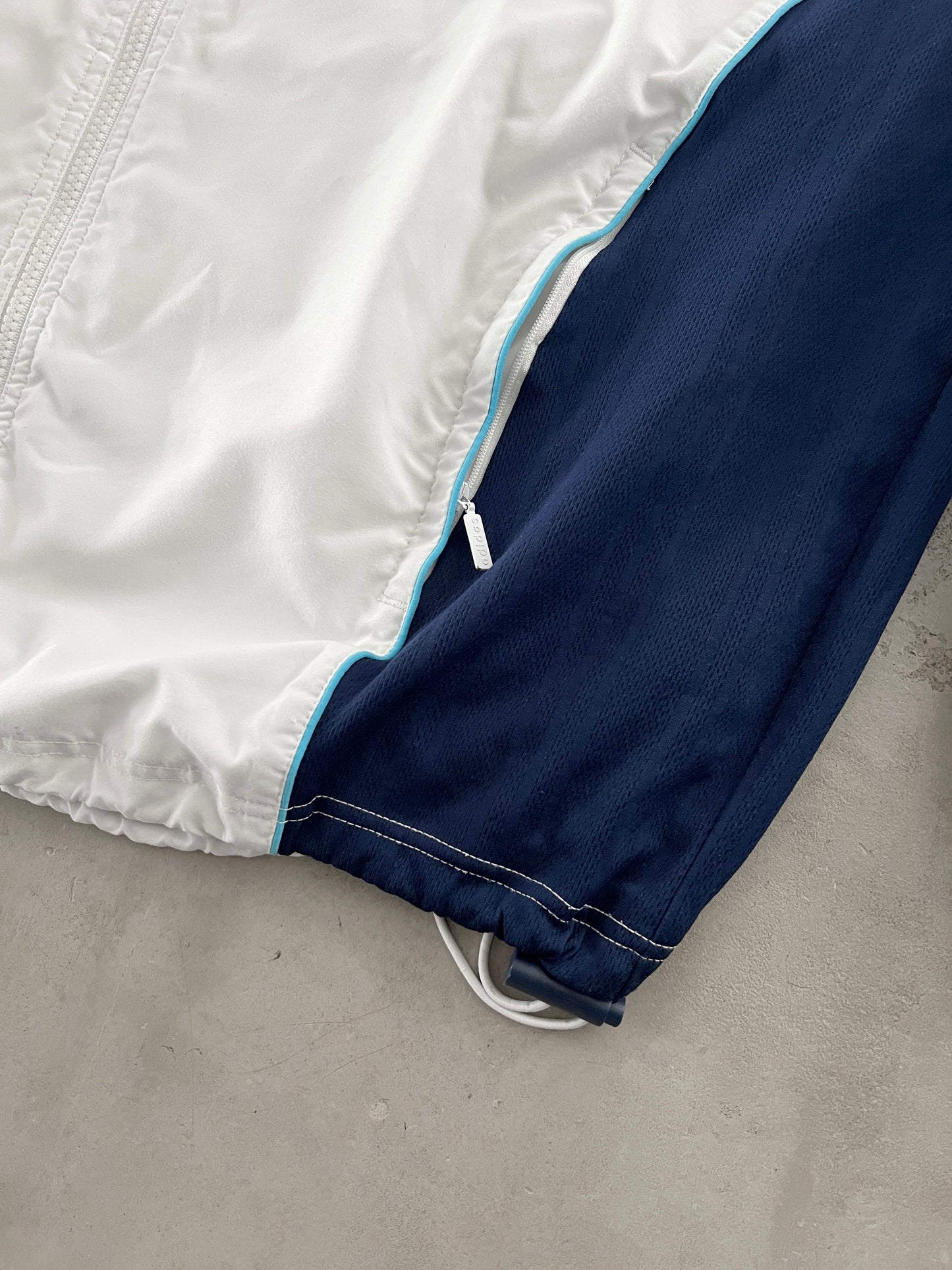 WHITE/BABY BLUE MARSEILLE JACKET - 2000S - L