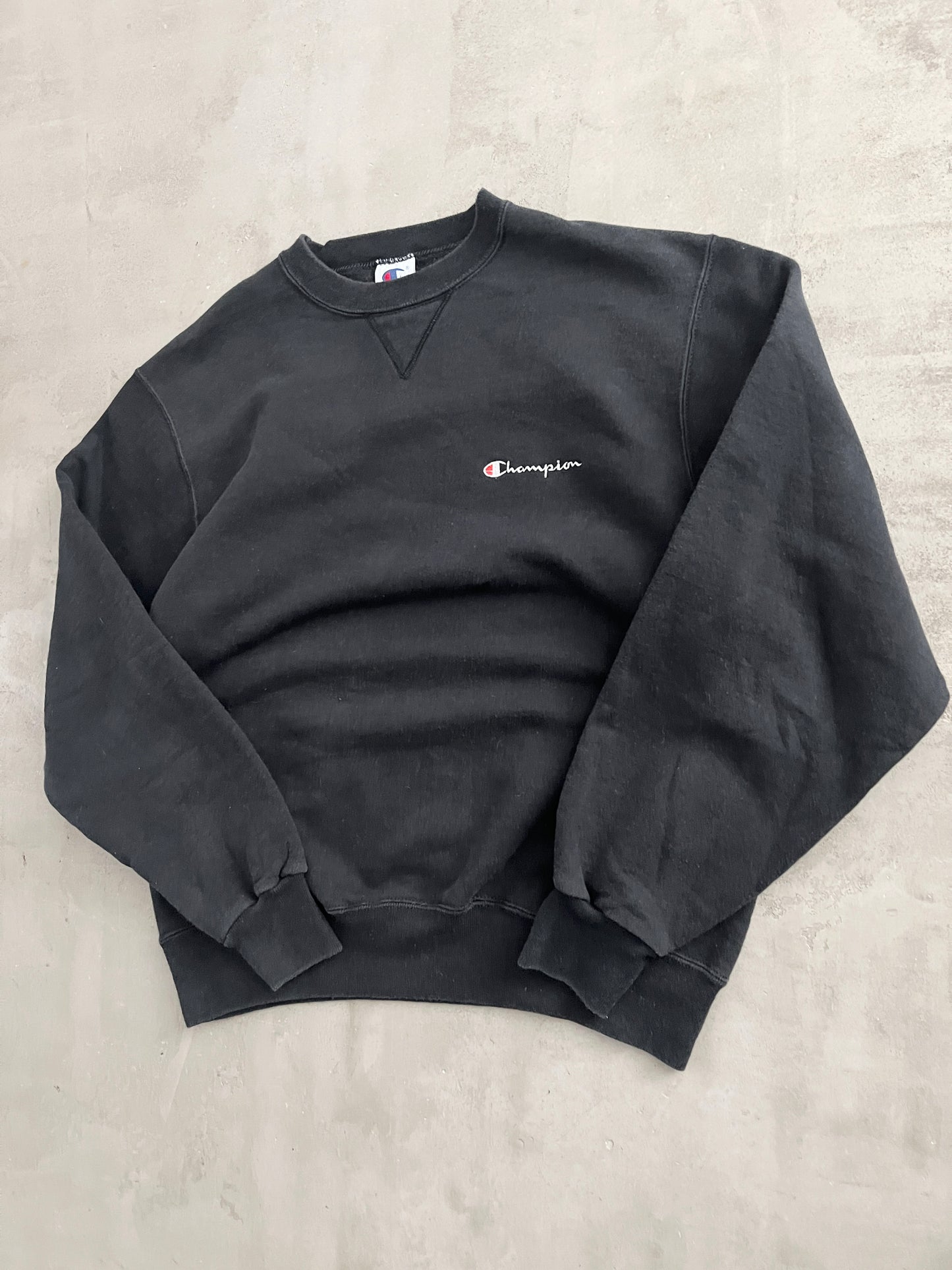 BLACK CHAMPION SWEATER - 2000S - M