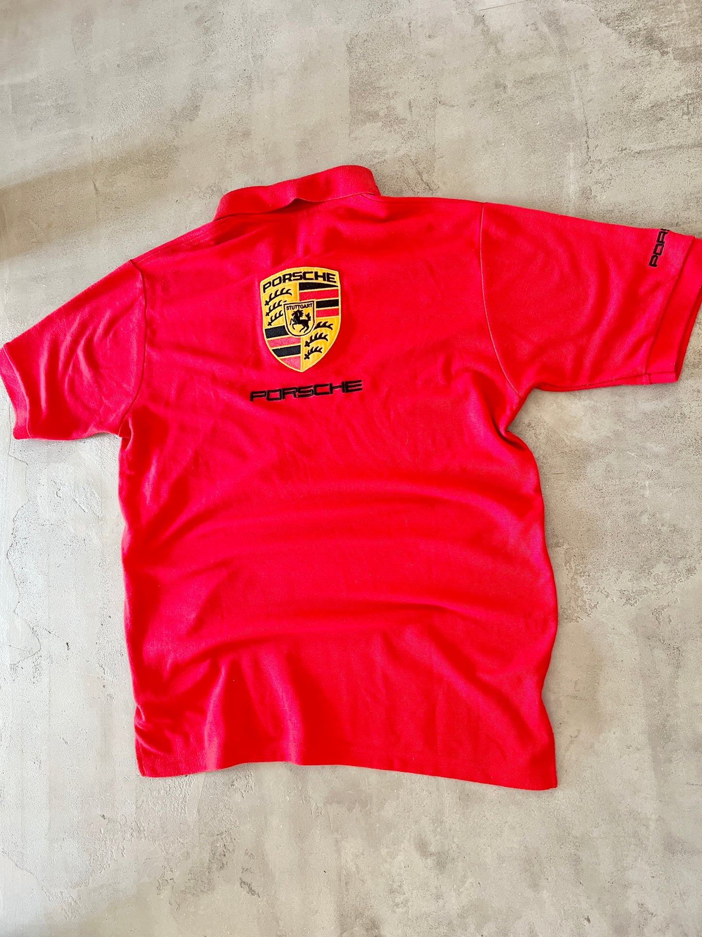 RED PORSCHE POLO - 1990S - L