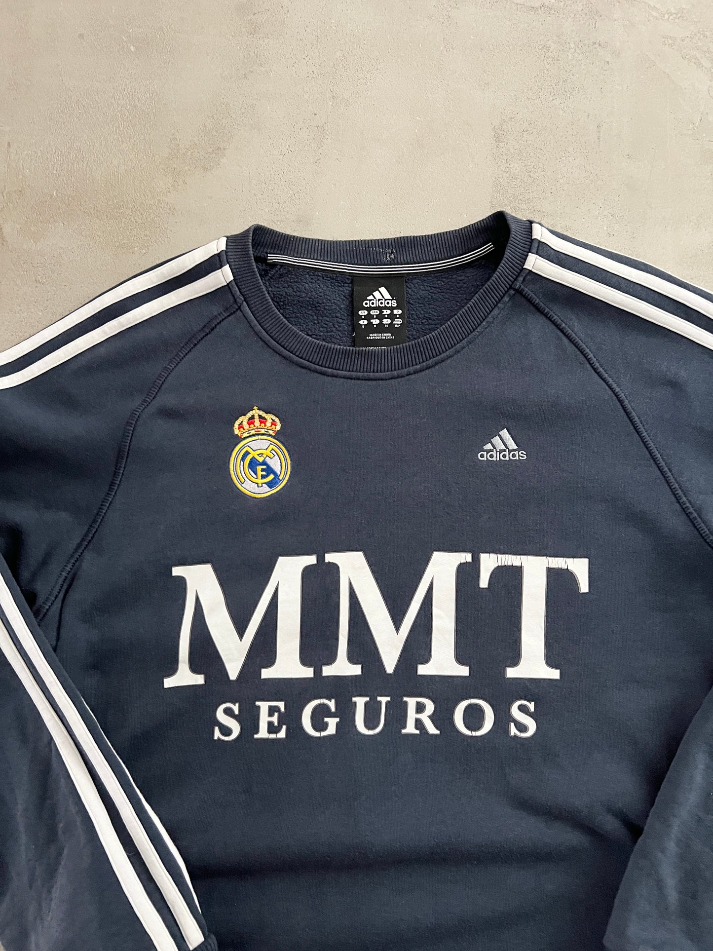 NAVY REAL MADRID SWEATER - 2000S - S