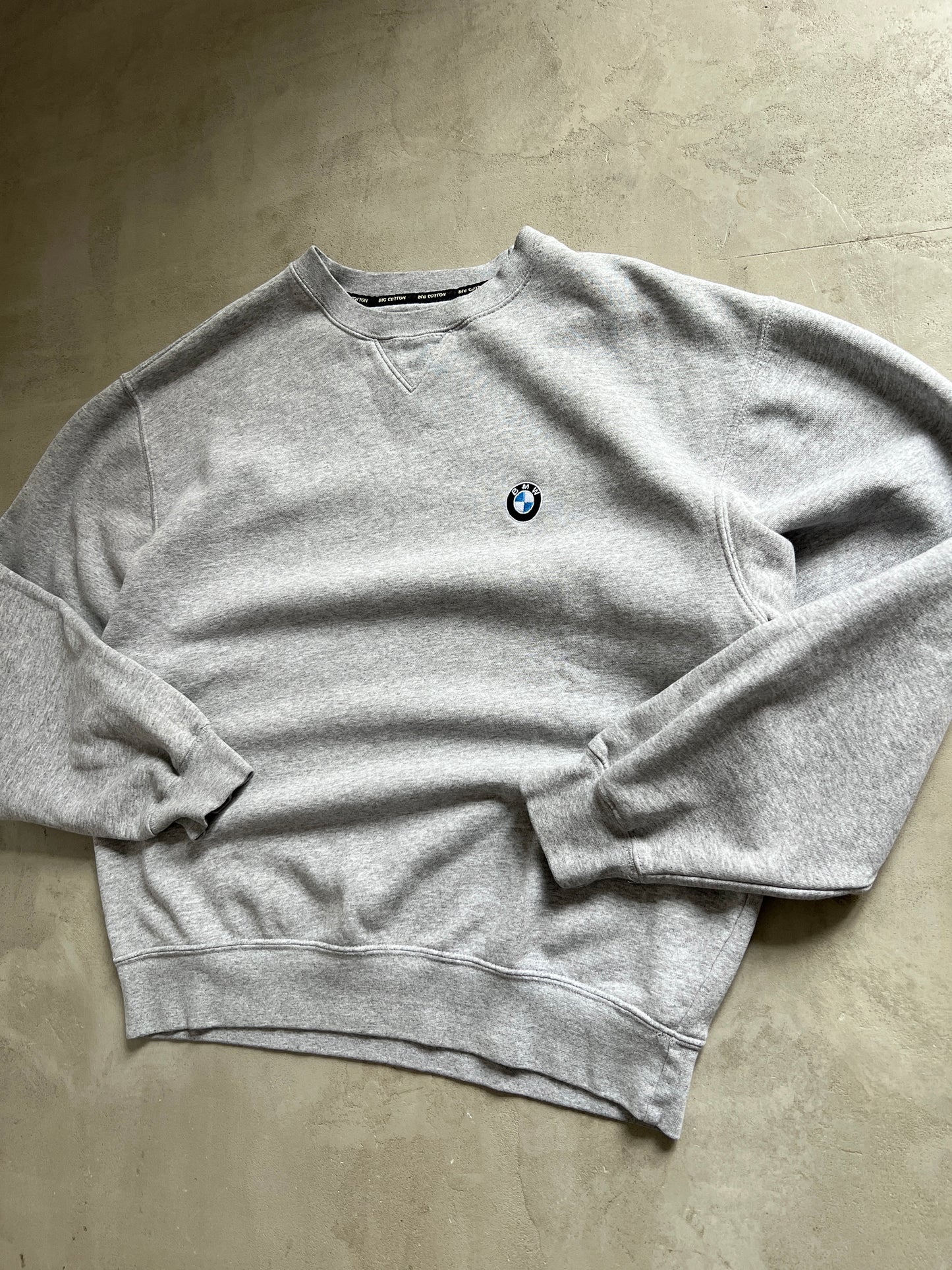 GREY BMW SWEATER - 1990S - S