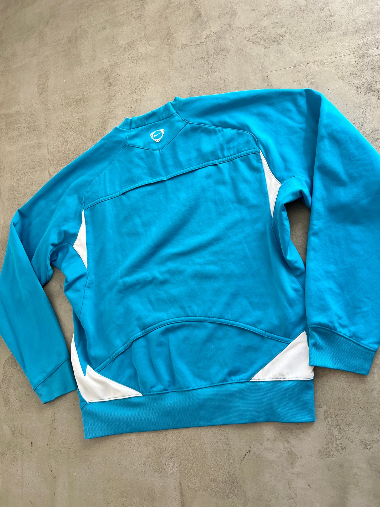 BABY BLUE PSV EINDHOVEN NIKE SWEATER - 2000S - M