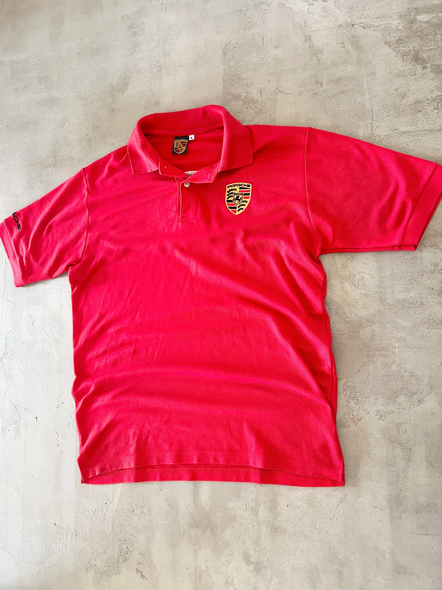 RED PORSCHE POLO - 1990S - L