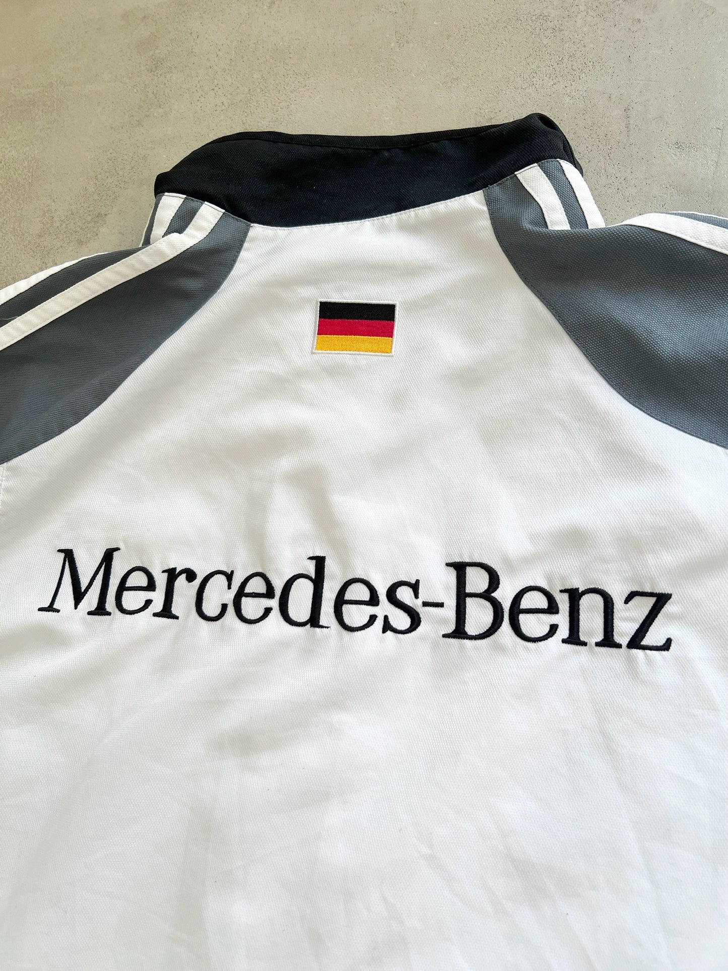 WHITE GERMANY X MERCEDES BENZ TRACK JACKET - 2000S - XL