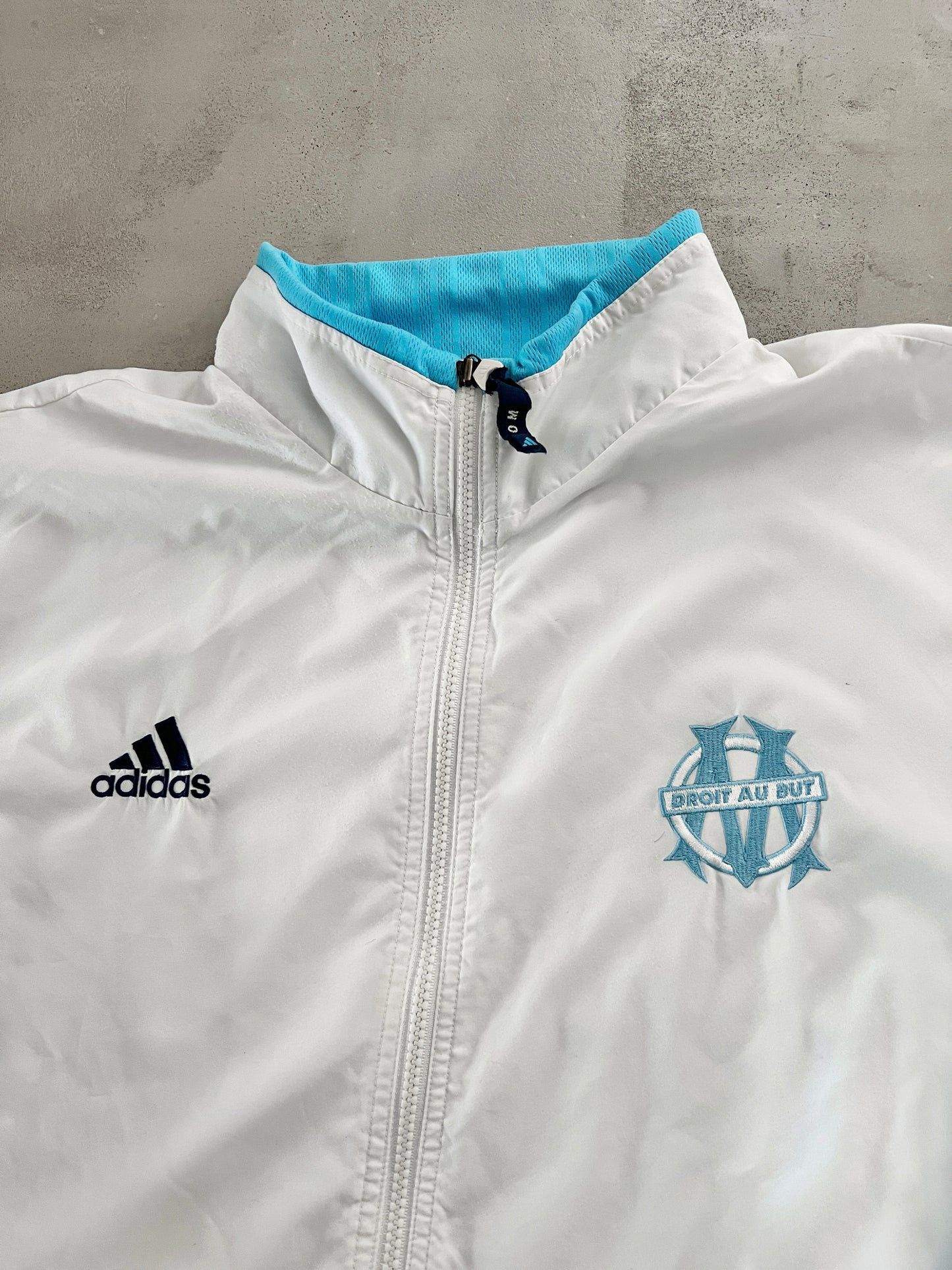 WHITE/BABY BLUE MARSEILLE JACKET - 2000S - L