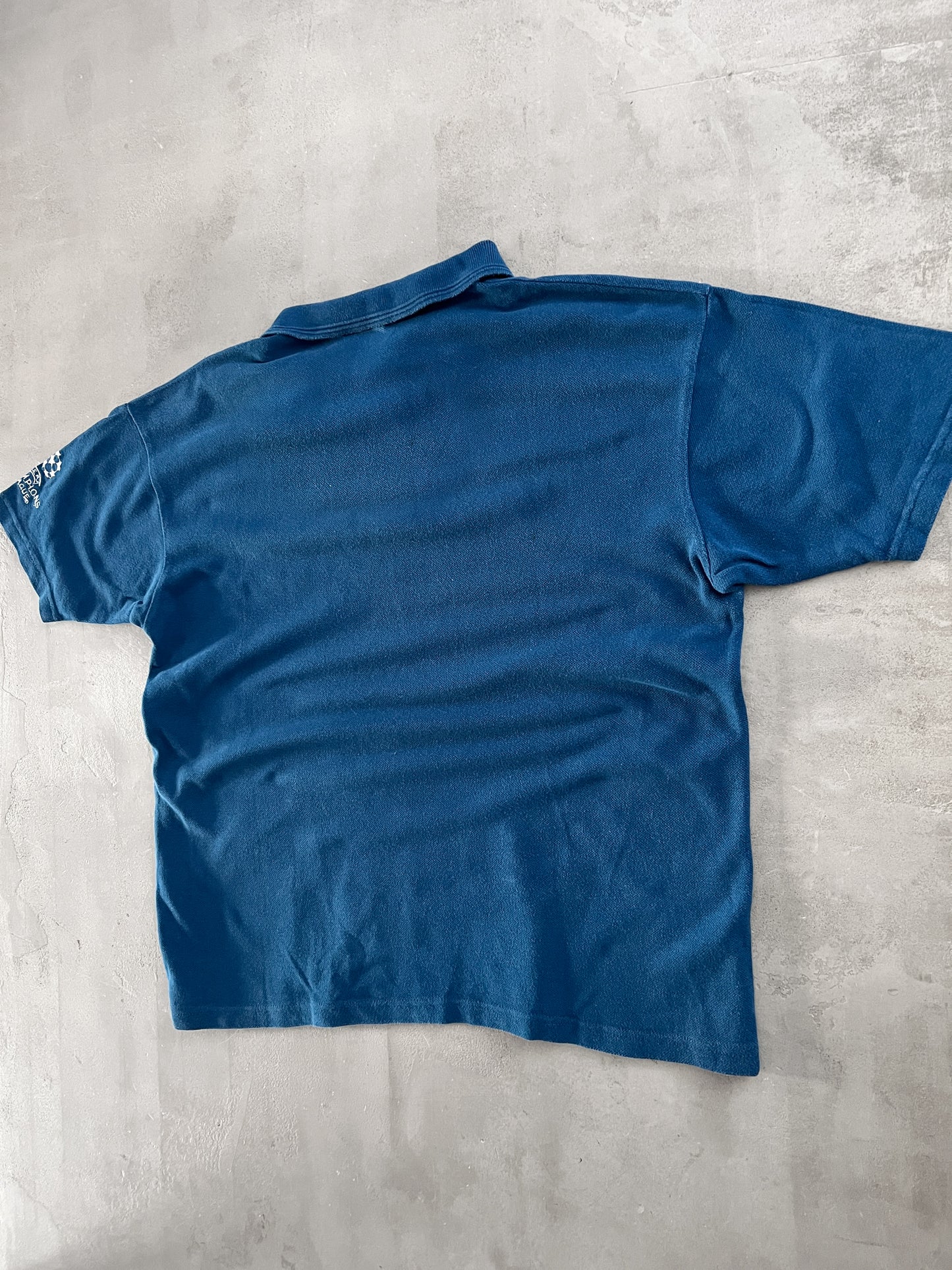 BLUE SONY X CHAMPIONS LEAGUE POLO - 2000S - M
