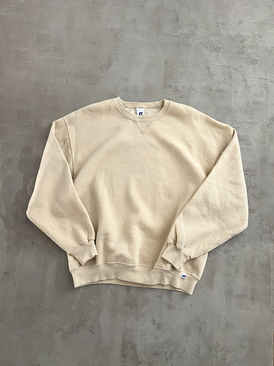 CREME RUSSELL SWEATER - 1990S - L