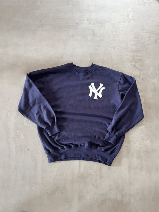 NAVY YANKEES LONGSLEEVE - 1990S - XL