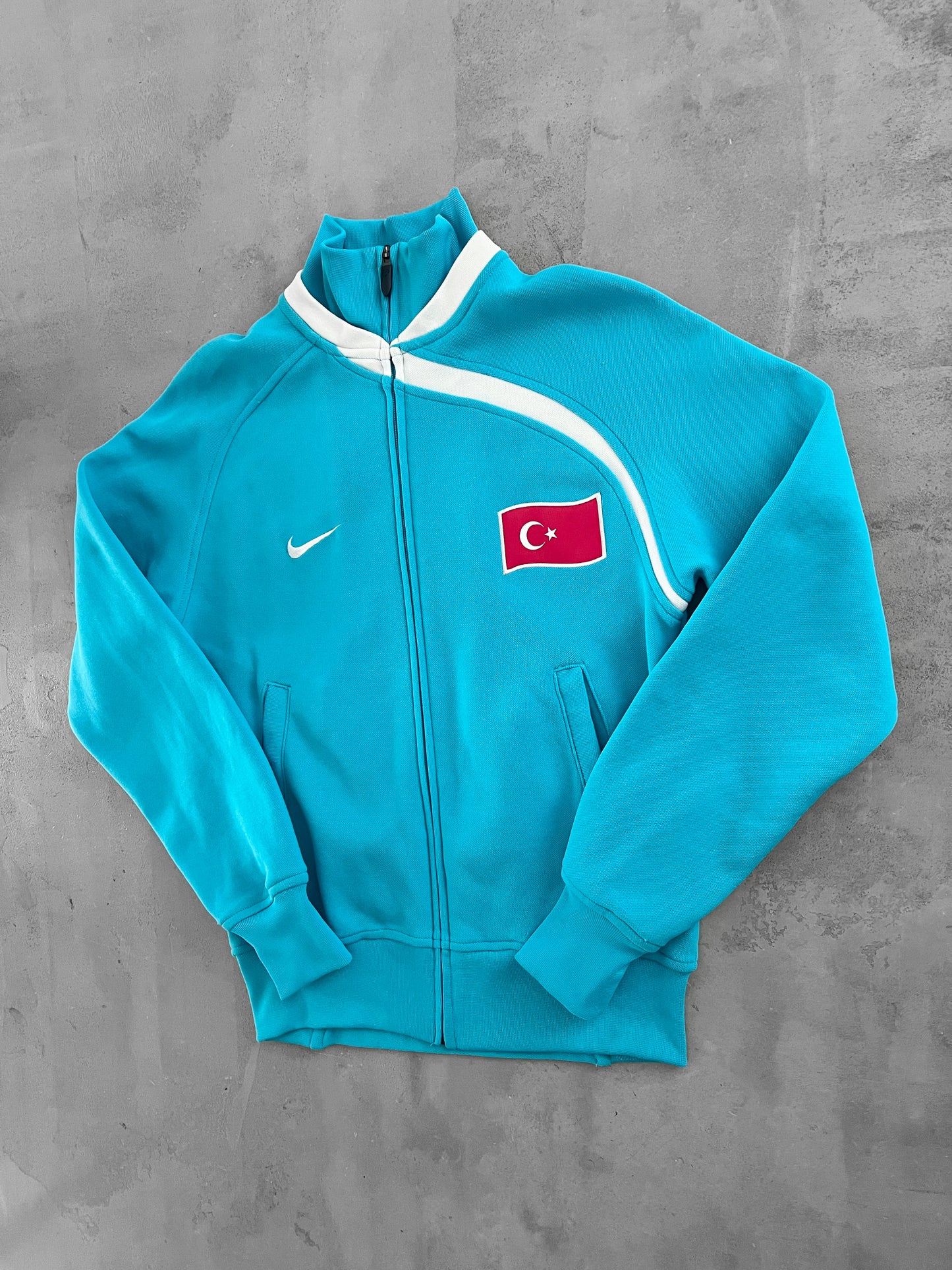 BABY BLUE TURKEY NIKE JACKET - 2000S - S