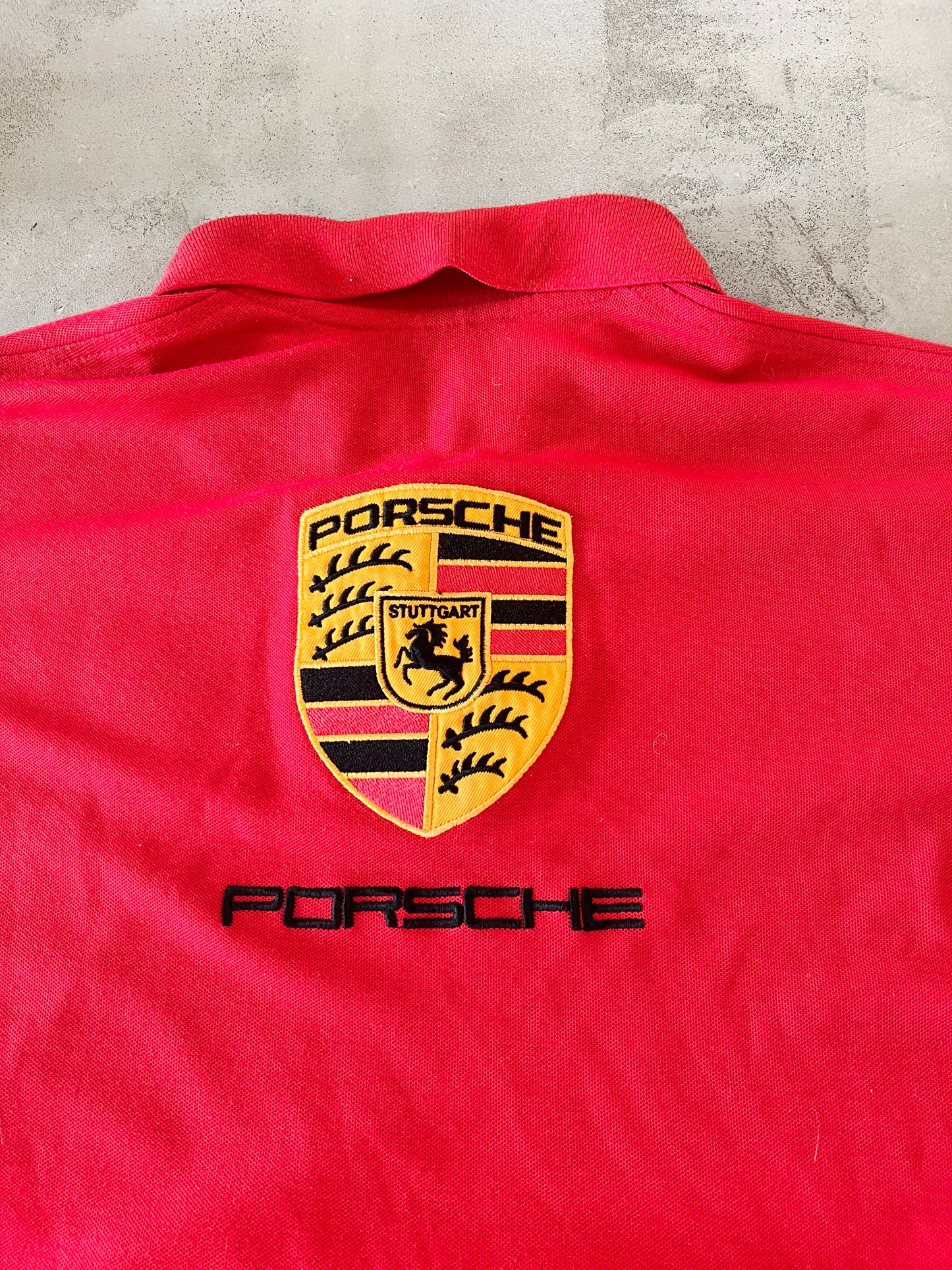 RED PORSCHE POLO - 1990S - L