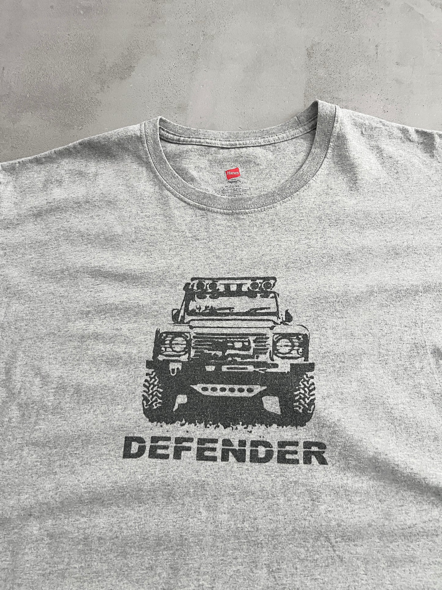 GREY LAND ROVER DEFENDER TEE - 2000S - XL