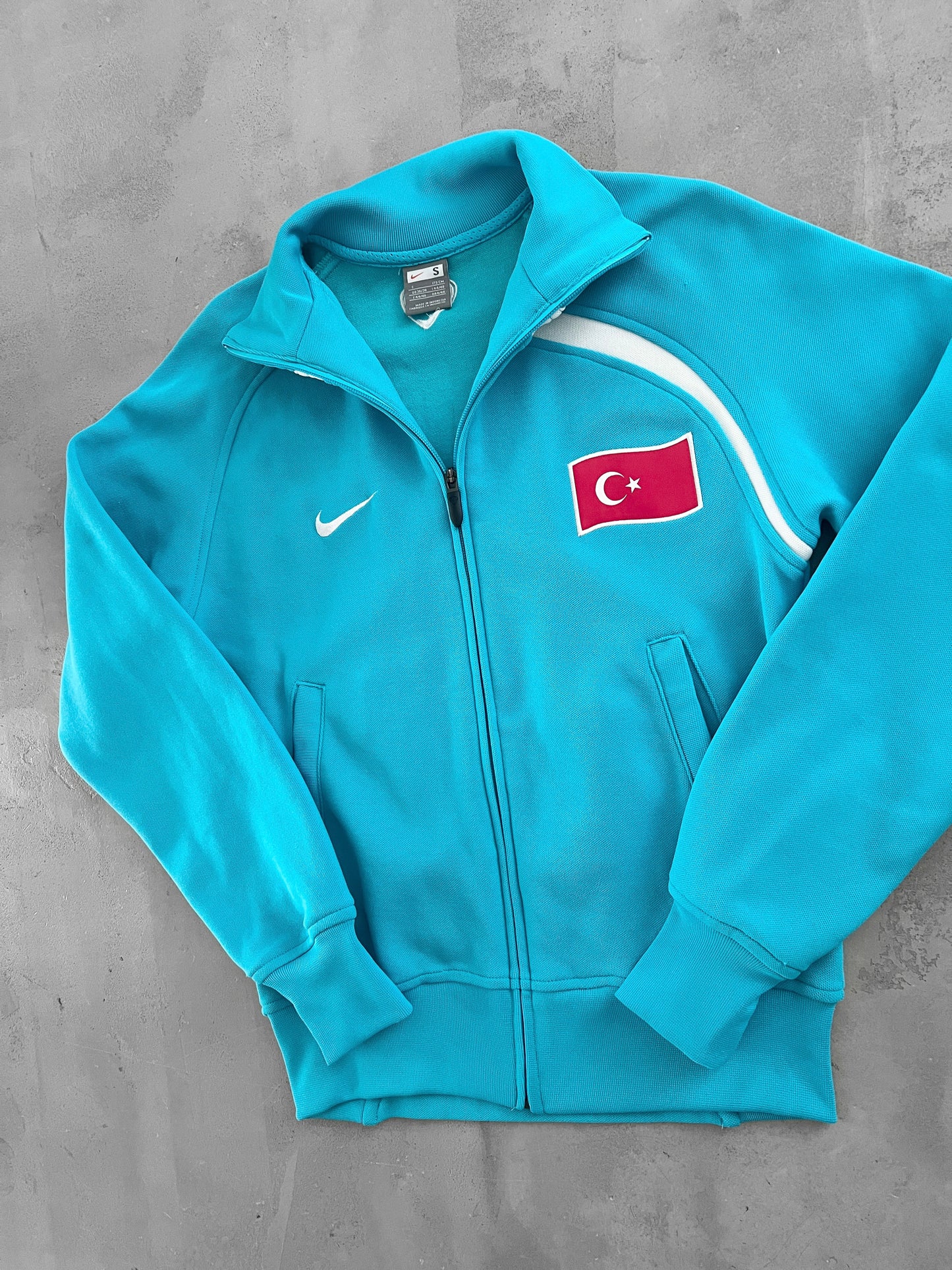 BABY BLUE TURKEY NIKE JACKET - 2000S - S