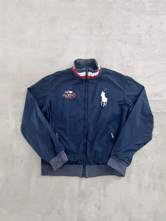 NAVY US OPEN RALPH LAUREN JACKET - 2000S - L