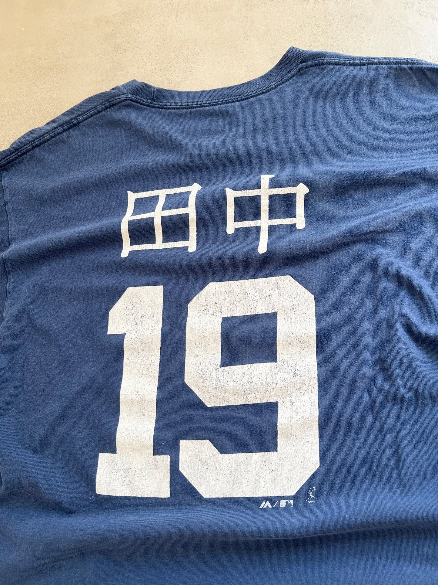 NAVY YANKEES JAPAN TEE - 2000S - L