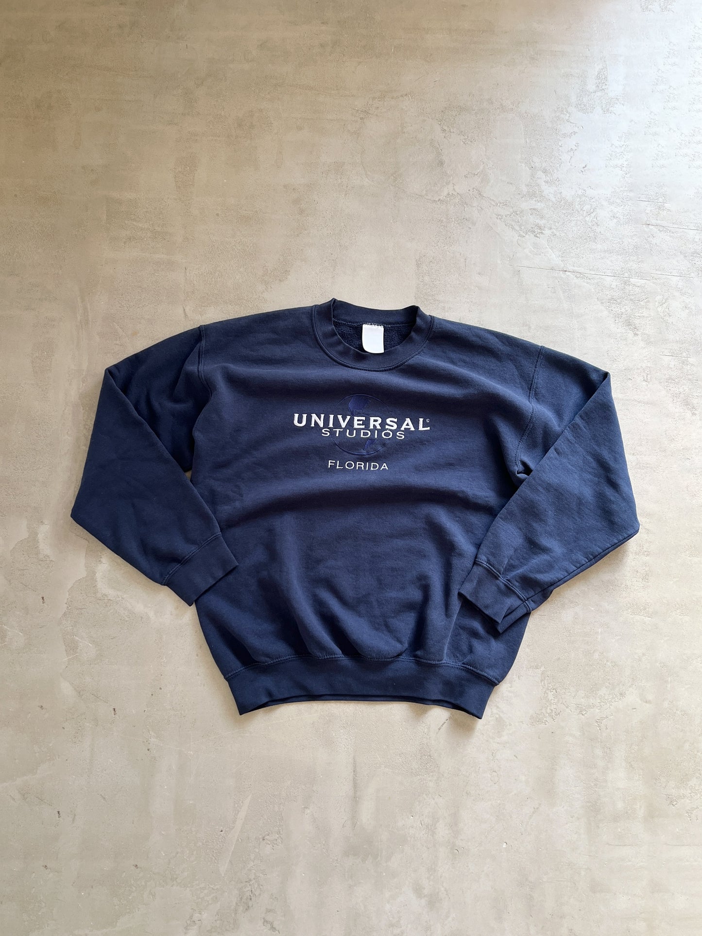 NAVY UNIVERSAL SWEATER - 1990S - M