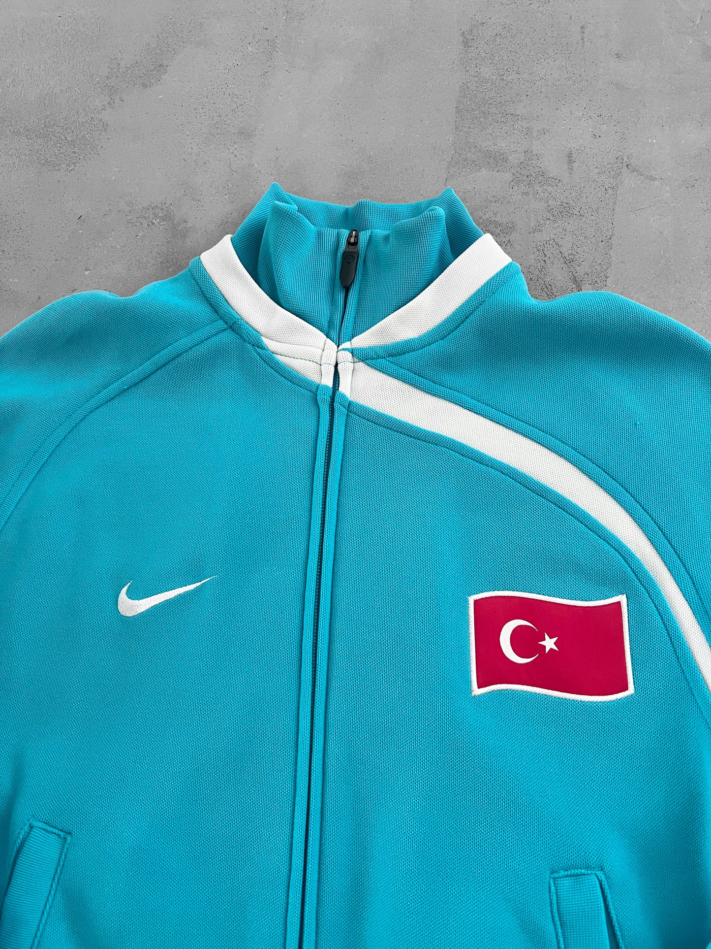 BABY BLUE TURKEY NIKE JACKET - 2000S - S