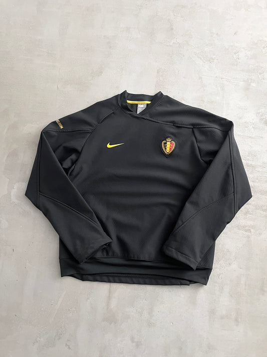 BLACK BELGIUM NIKE SWEATER - 2000S - M