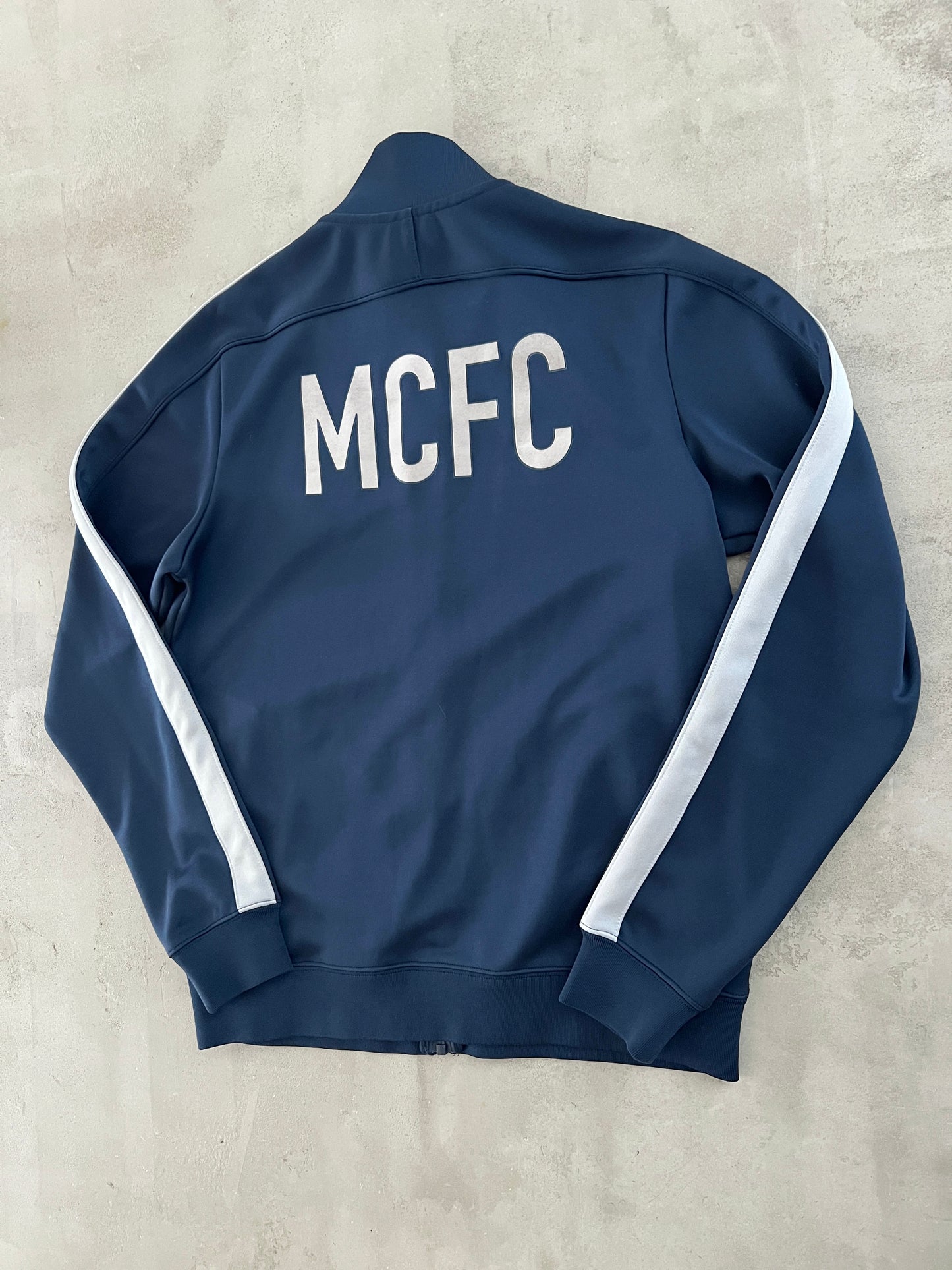 NAVY MANCHESTER CITY NIKE JACKET - 2000S - M