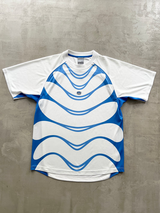 WHITE/BLUE NIKE TN TEE - 2000S - M/L