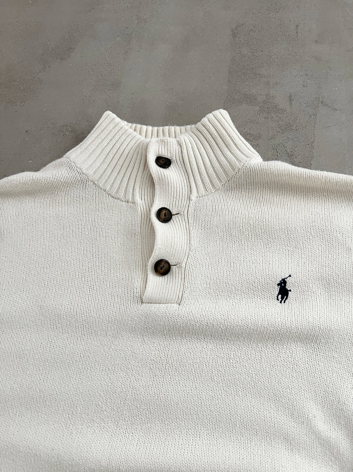 CREME RALPH LAUREN KNIT - 2000S - M