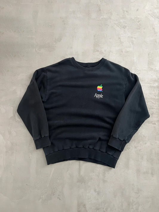 BLACK APPLE SWEATER - 1980S - M/S