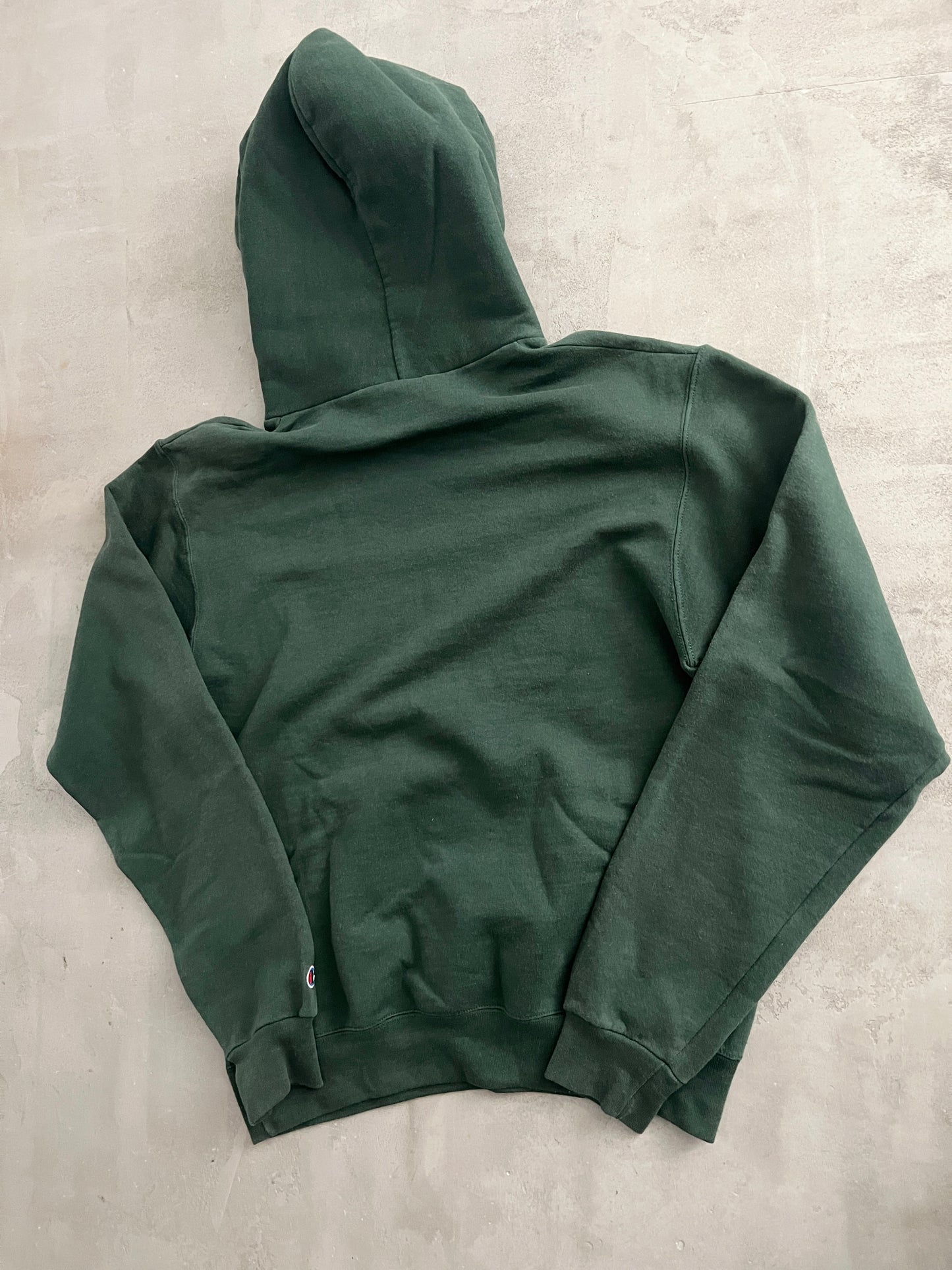 FADED GREEN COLLEGE HOODIE - 2000S - M/S