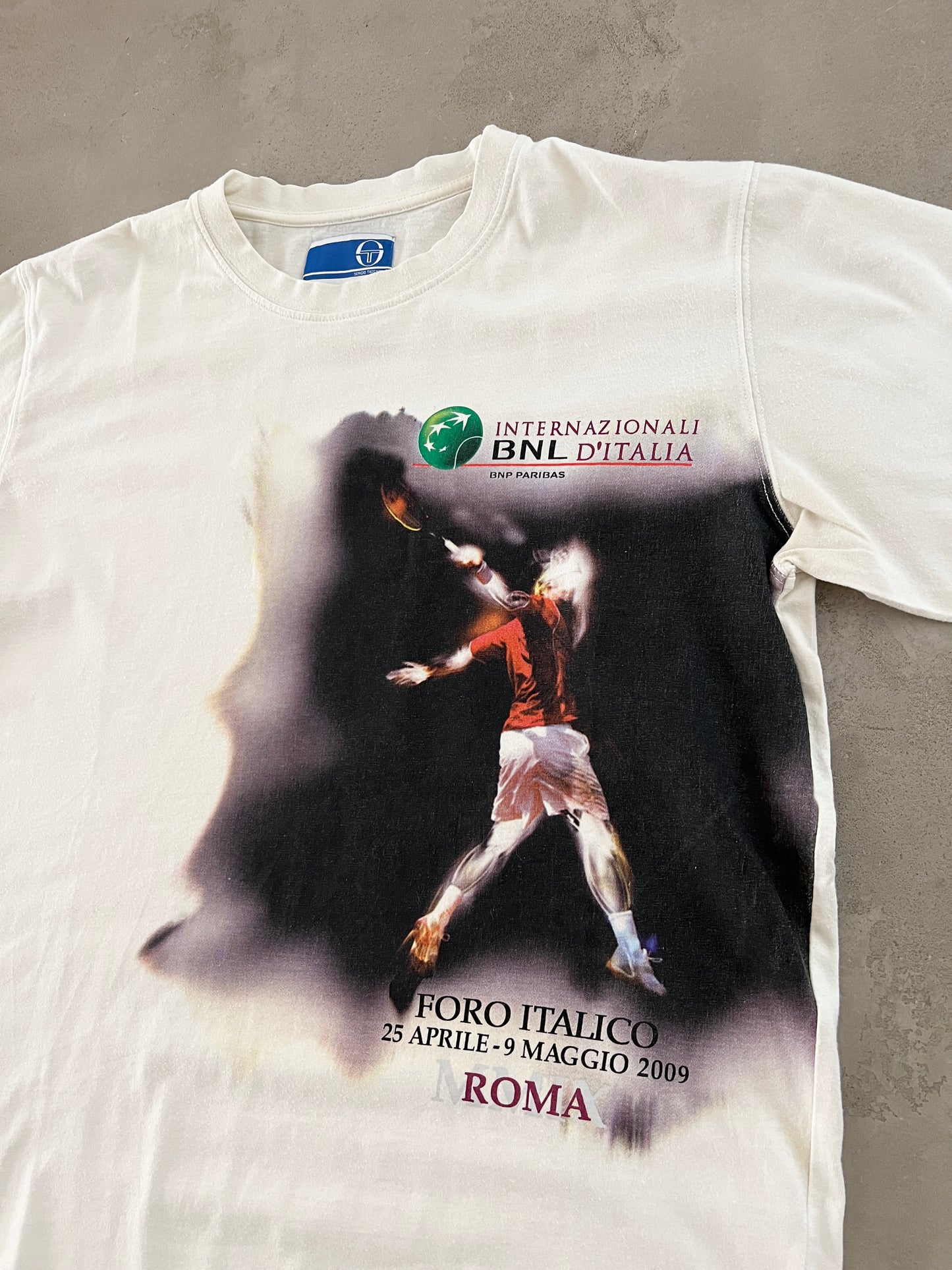 WHITE ITALY TENNIS TEE - 2009 - M